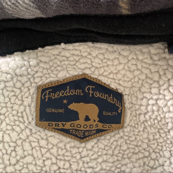 Freedom Foundry XL Sherpa Flannel Jacket  Grunge - Picture 10 of 13